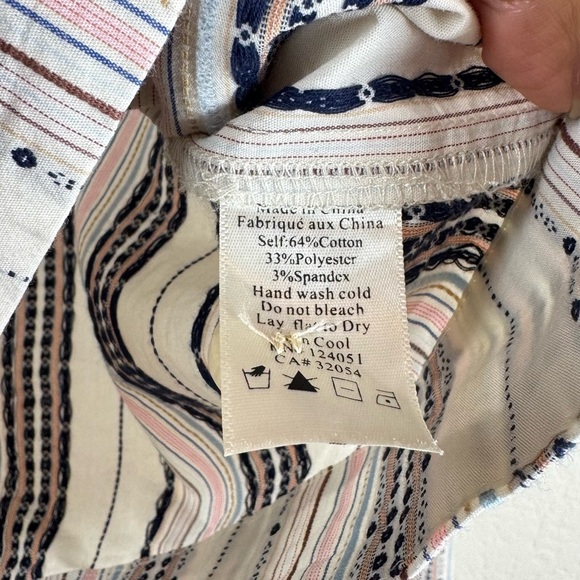 Anthropologie The Odells Multicolor Striped Pants and Cropped Top Set Small - Picture 6 of 14